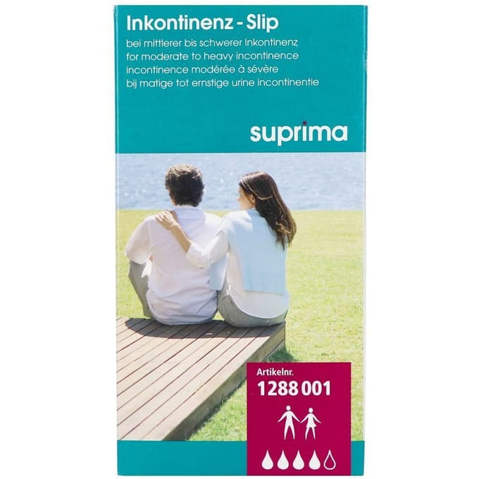 Suprima 1288 Slip Pes Pu + Drukknop Unisex Wit Xxl