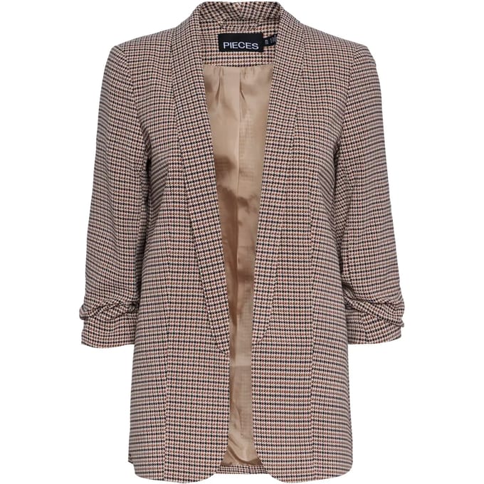 Shaped fit longblazer met sjaalkraag model 'BOSELLA'