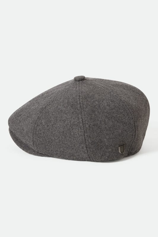 Brixton Beanie - Brood Flannel Snap Cap - grijs