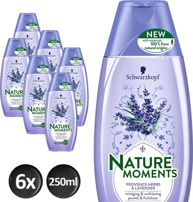 Schwarzkopf  Nature Moments Provence Herbs&Lavender Shampoo - 6 stuks