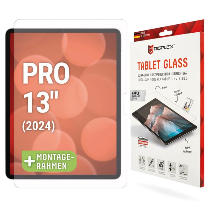 Displex Glass Screenprotector voor de Apple iPad Pro 13 (2025) M5 / (2024) M4