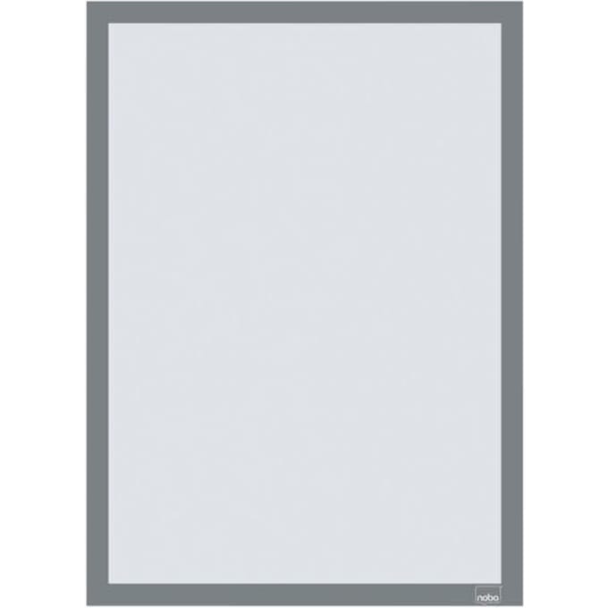 Nobo zelfklevend magnetisch kader - A3 - Set van 2 stuks - Zilver