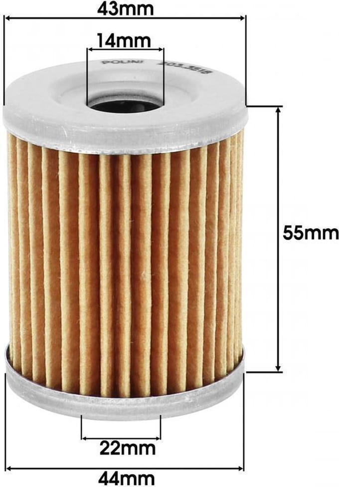 Filtre à huile Polini pour Scooter Yamaha 400 Xmax 2013 à 2020 Neuf