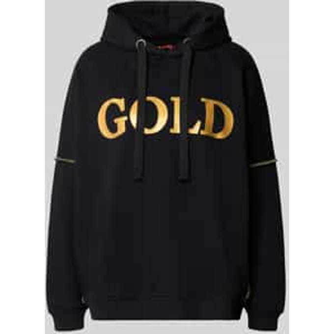 oversized hoodie van pure katoen model 'Silver and Gold'