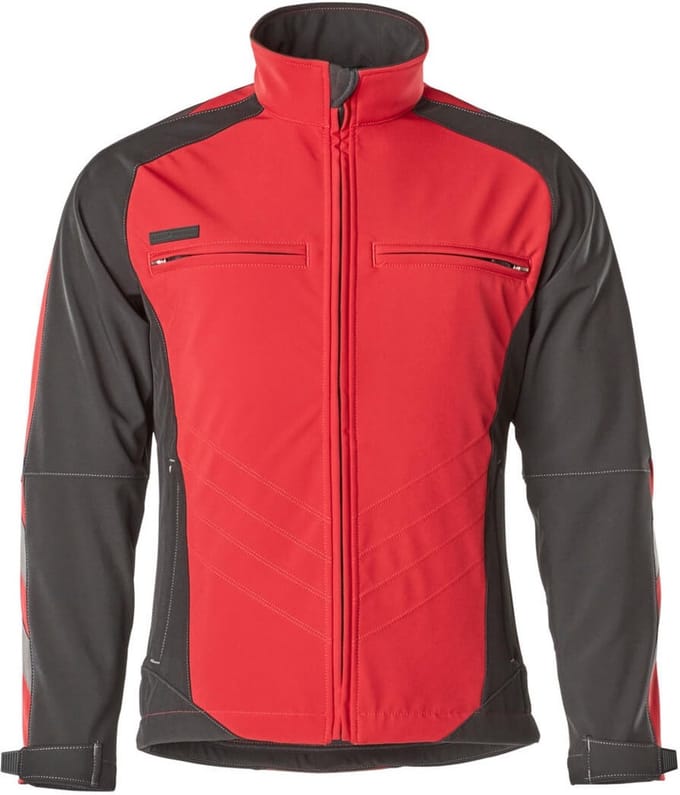 Mascot Unique Softshell jas 12002-149 - Rood/Zwart - S