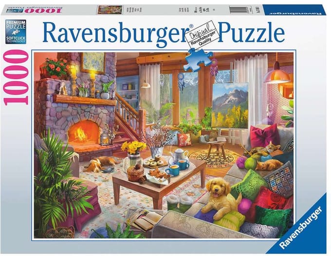 Ravensburger puzzel Gezellige hut - Legpuzzel - 1000 stukjes