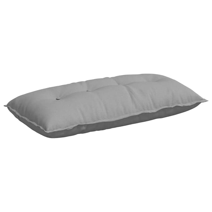 vidaXL - Rugkussen - Wolkgrijs - 100 - x - 50 - x - 19 - cm - Stof