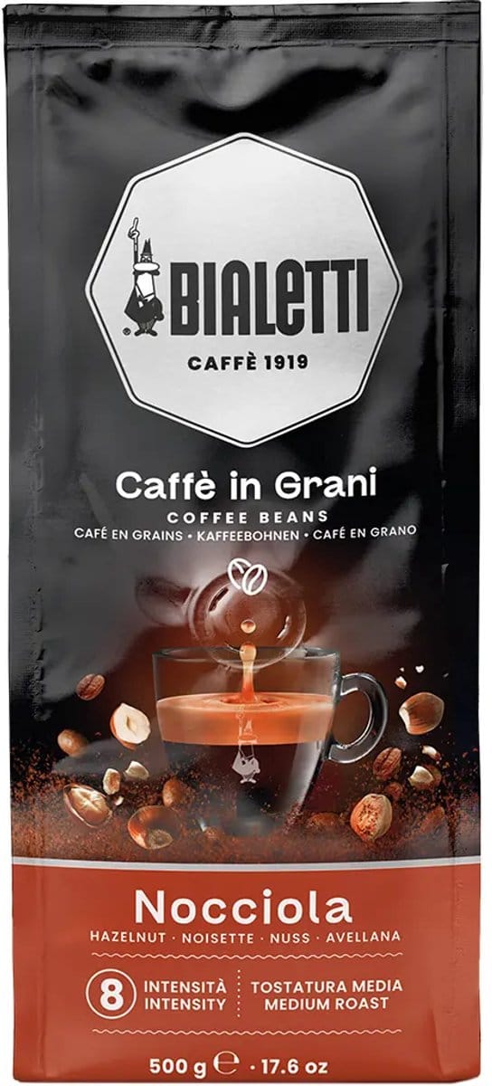 Bialetti Nocciola (hazelnoot) - Koffiebonen - 500 gram