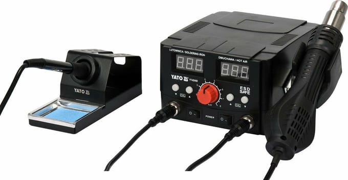 Yato YT-82458 - Soldeerstation 2-in-1 - Digitaal Display - ESD-safe