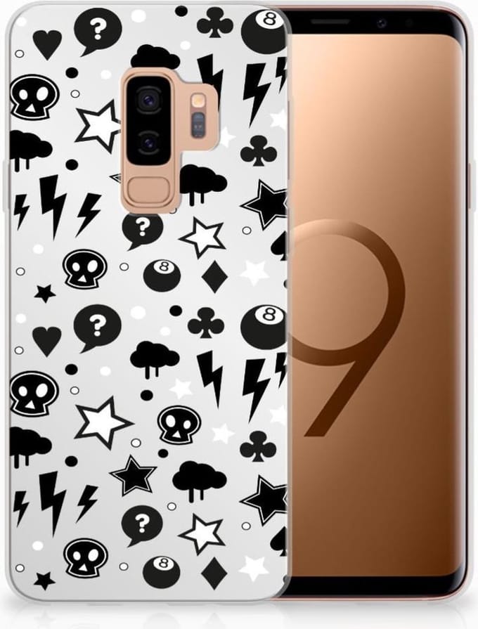 Silicone Back Case Samsung Galaxy S9 Plus Silver Punk