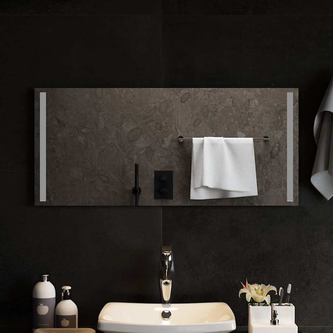 vidaXL - Badkamerspiegel - LED - 90x40 - cm
