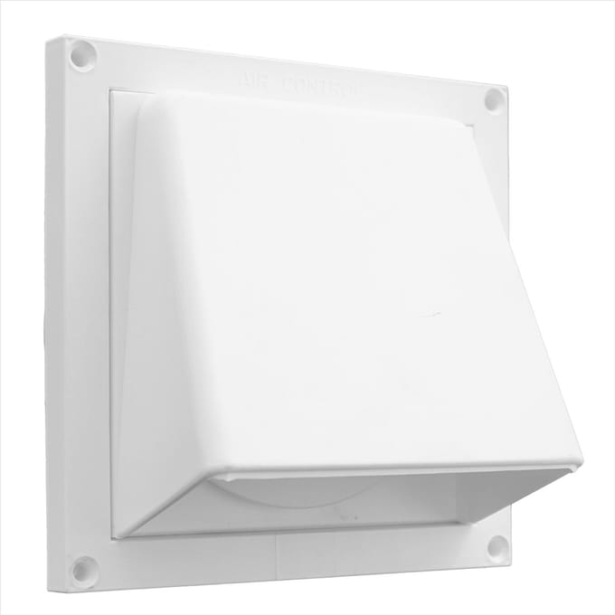 AIR CONTROL kaprooster kunststof 165x165mm Ø100mm - wit (20201096)