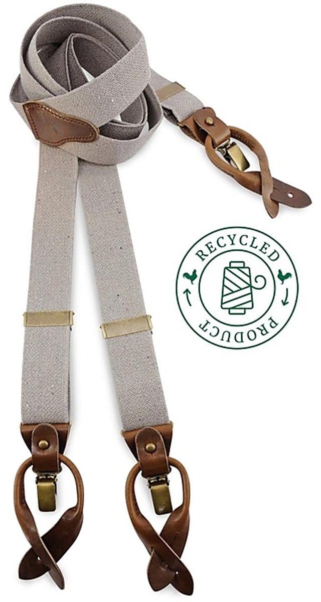 Sir Redman - Bretels - bretels Richy Recycle taupe - taupe/grijs