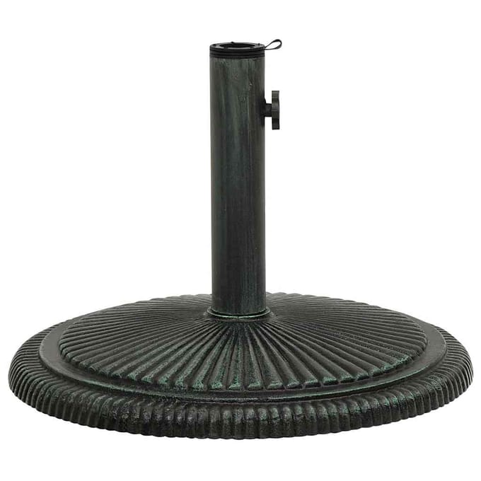 vidaXL - Parasolvoet - 45x45x30 - cm - gietijzer - groen