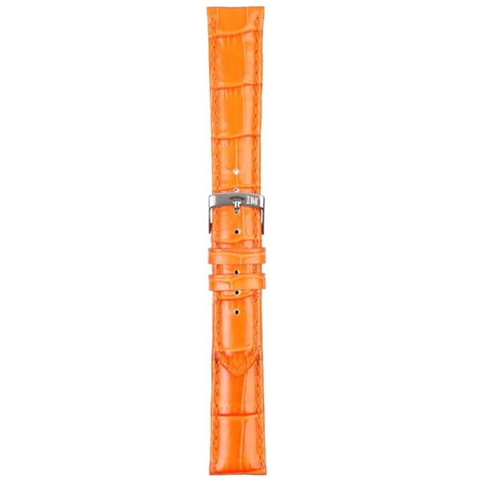 Morellato PMX086SAMBA PF Horlogebandje - Leer - Oranje - 18 mm