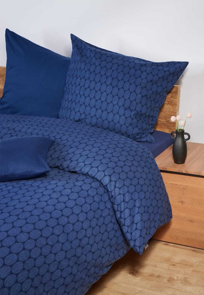 Beddengoed, 2-delig, blauw - fijne bever 135*200