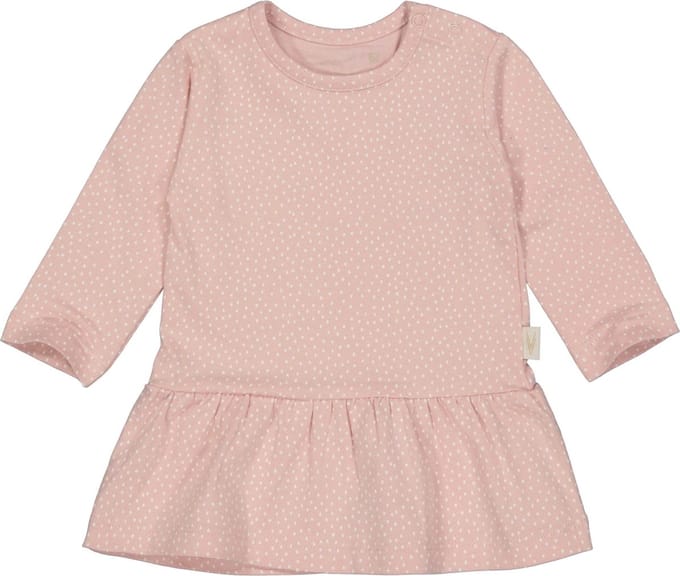 Levv newborn baby meisjes jurk Nara aop Pink Blush Dot