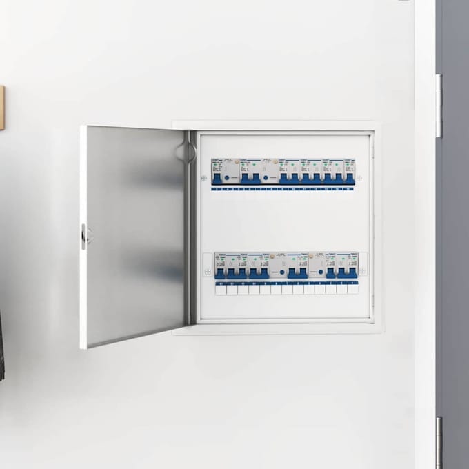 vidaXL - Access - Panel - Wit - 43 - x - 43 - x - 3 - cm - Staal