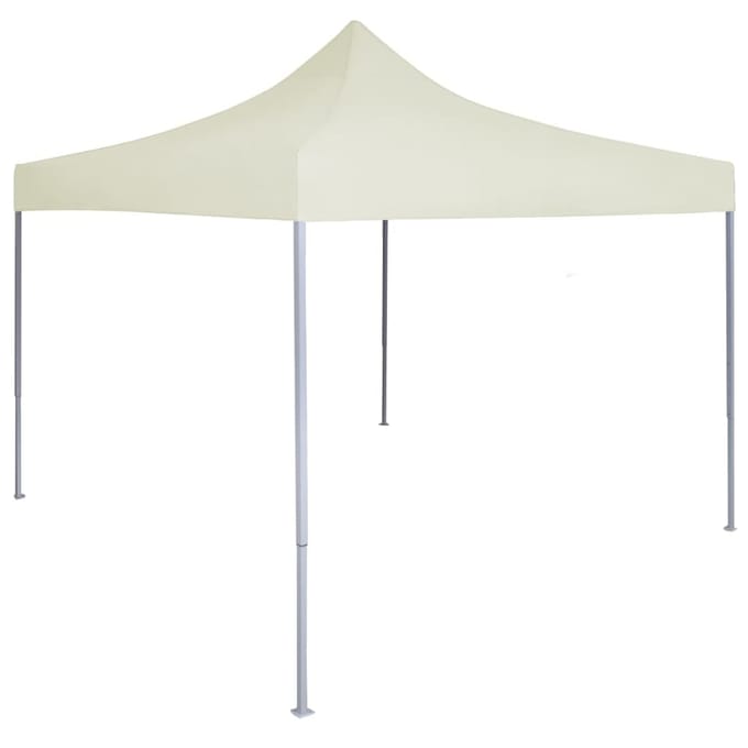 vidaXL - Partytent - professioneel - inklapbaar - 2x2 - m - staal - crème