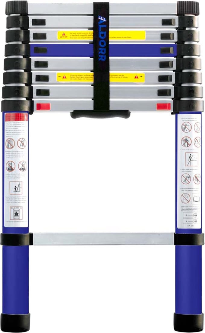 ALDORR Home - Telescoopladder 2,60 meter - Soft Closing - Aluminium