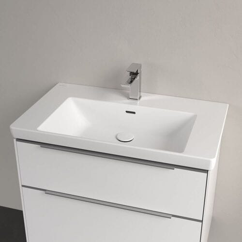 Villeroy & Boch Subway 3.0 cabinet washbasin 80 cm, with 1 tap hole, with overflow 4A708001