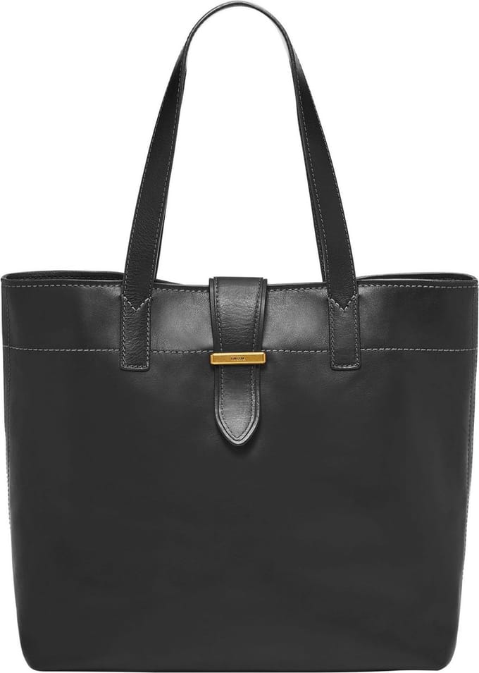 FOSSIL Schoudertas Shopper Tremont Tote Black Zwart