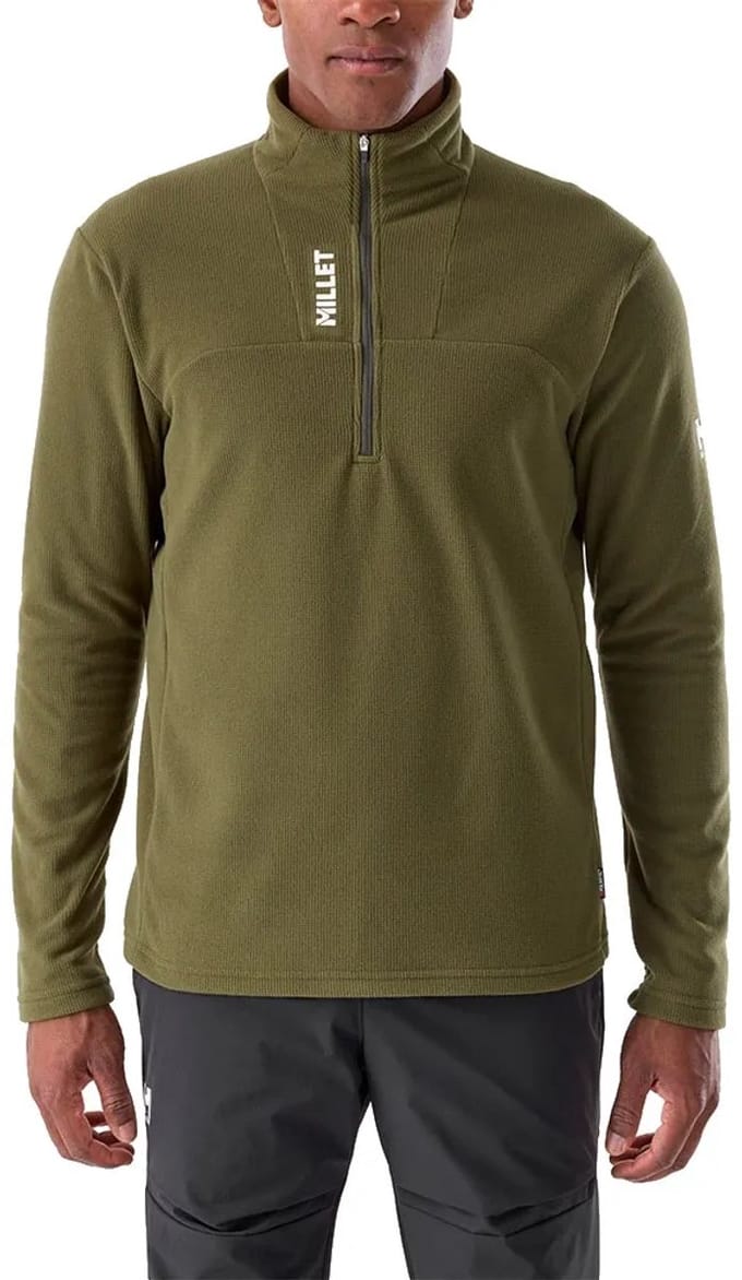 Millet Ubic Lightgrid Sweatshirt Met Halve Rits Groen S Man