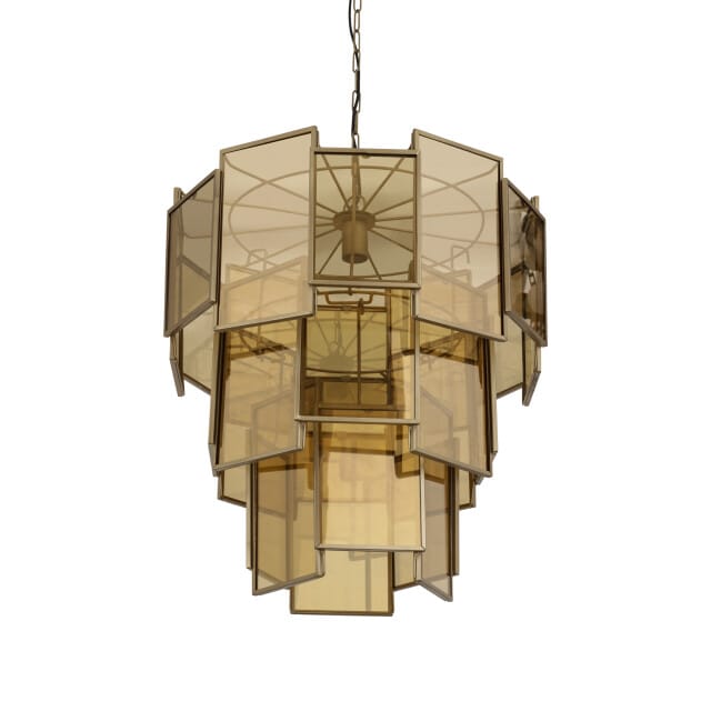 PTMD - Hanglamp Loucas - Goud - 56x56x72cm