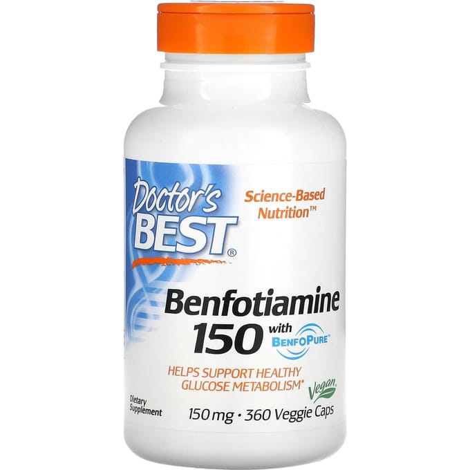 Benfotiamine met BenfoPure®, 150 mg, 360 Vegetarische Capsules