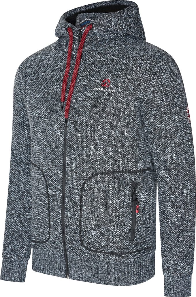 Norlund - Heren Vest Ziphood Narvik - Grijs - Maat M