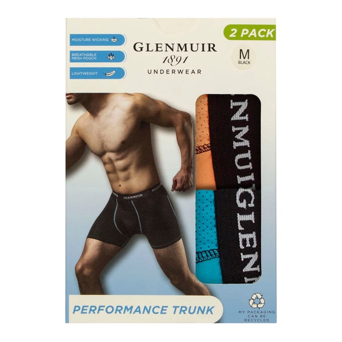 2-Pack Heren Prestatietruncs | Ademend Rekbare Sportieve Ondergoed