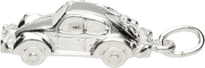 Zilveren Volkswagen kever kettinghanger