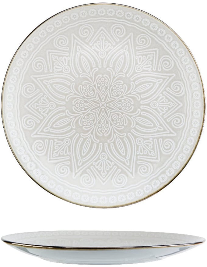 Cosy & Trendy Dinerborden Murano Beige ø 27.5 cm - 6 Stuks