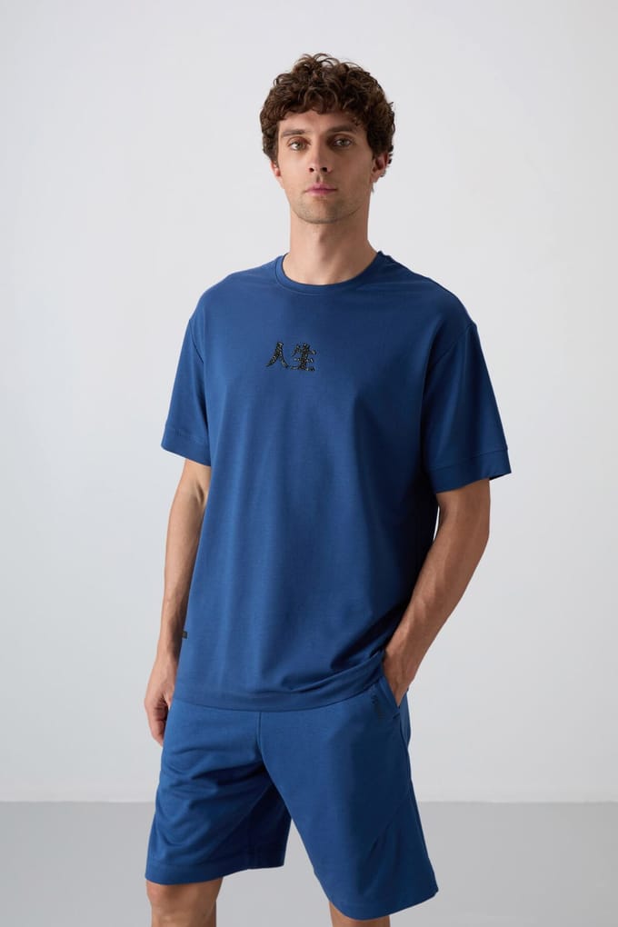 Oversized Geprinte Crew Neck T-shirt