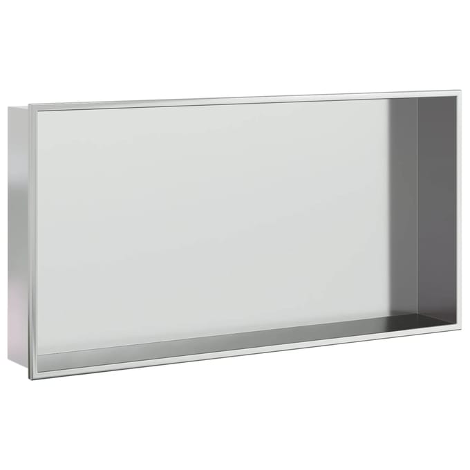 vidaXL - Douchenis - 62x32x9 - cm - roestvrijstaal - geborsteld - zilverkleurig
