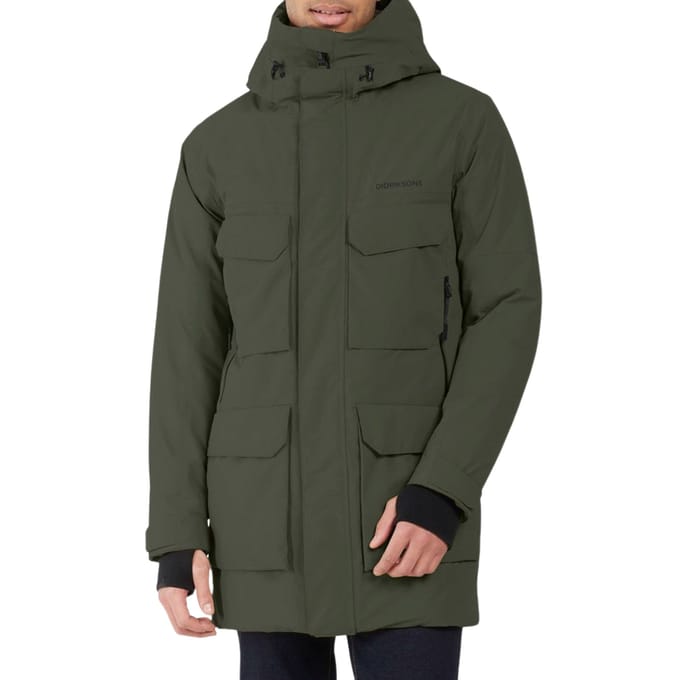 Didriksons DREW USX PARKA 8 Heren Outdoorjas - Deep Green