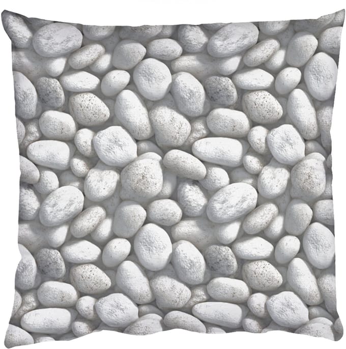 Sierkussens - Kussentjes Woonkamer - 60x60 cm - Steentjes - Grijs - Ovaal