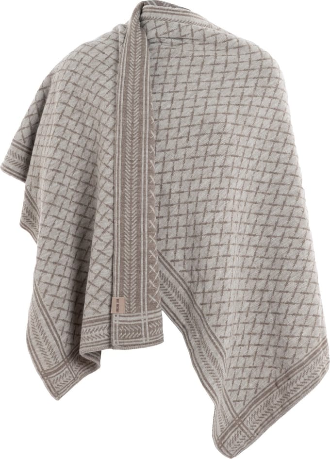 Knit Factory Dusk Omslagvest - Marron/Iced Clay - One Size