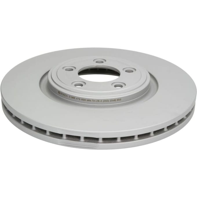 Remschijf BOSCH 0 986 479 698 voorkant, geventileerd, sterk gecarboniseerd, 1 Stuk