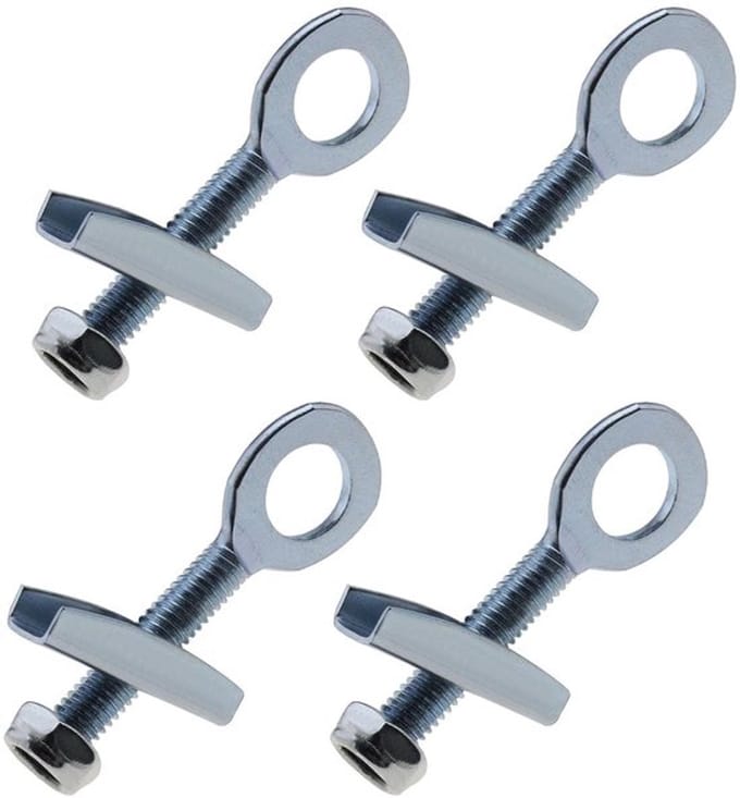 Dailygoods - Kettingspanner - Staal - 4 stuks - Zilver - Voor