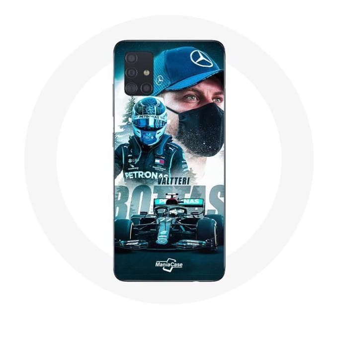 Case voor Samsung Galaxy A71 Formule 1 Valtteri Bottas F1 Driver Zwart
