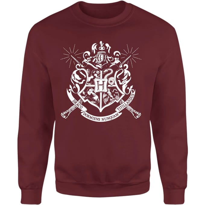 Harry Potter Hogwarts House Crest Sweatshirt - Burgundy - M