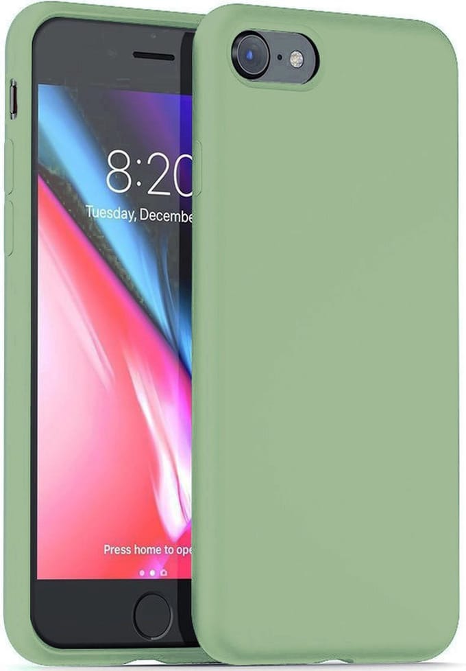 ShieldCase Siliconen case geschikt voor Apple iPhone 7 / 8 - lichtgroen hoesje - optimale bescherming - groen