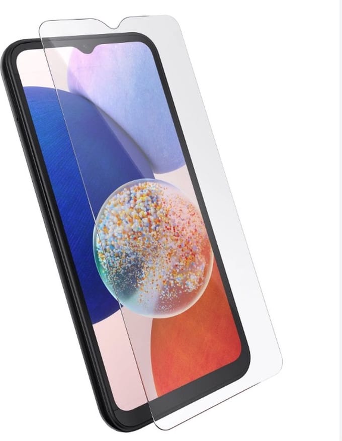 2x Screenprotector Bescherm-Folie geschikt voor Samsung Galaxy A14 - 4G / 5G