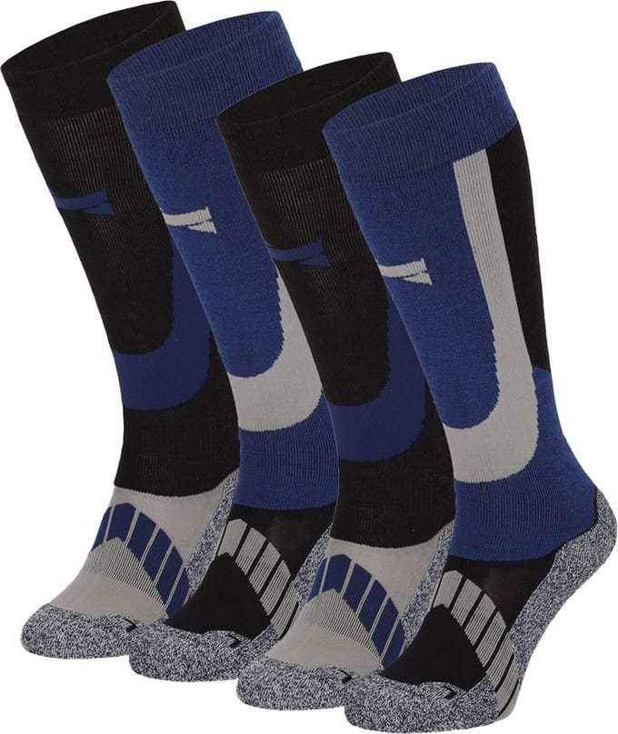 Skisokken Unisex - 4-Pack - Multi Blauw - Maat 39/42