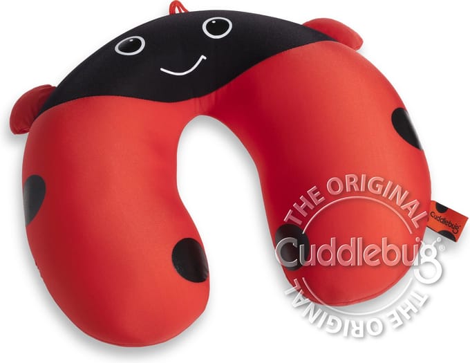 Cuddlebug Kussen - Reiskussen (reizen) - Ladybug - U vorm - R pet - Kinderreiskussen - Wasbaar