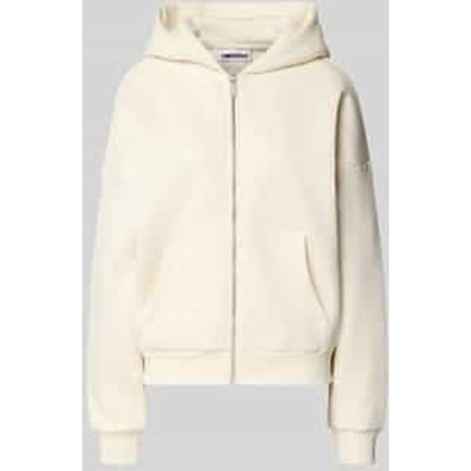 Relaxed fit sweatjack met gedeelde kangoeroezak