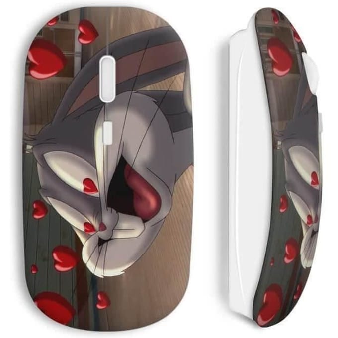 Souris Sans Fil Bugs Bunny Love Coeurs