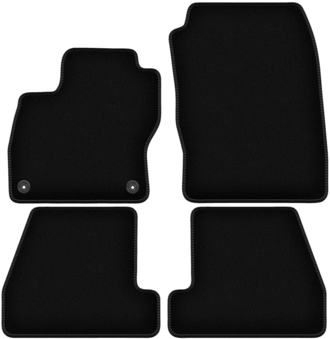 BASIC zwarte veloursmatten voor: Ford Focus MK3 hatchback, sedan, stationwagen (2010-2018)