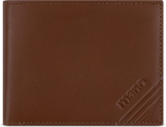 mano Don Antonio Portemonnee Leer 11 cm - Jongens - Horizontaal - cognac